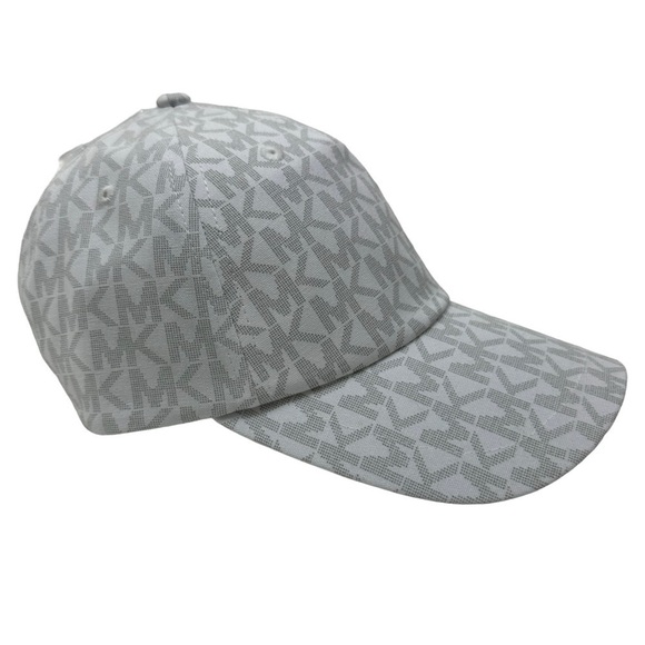 Michael Kors Jacquard Logo Cotton Baseball Cap, White - Picture 1 of 8